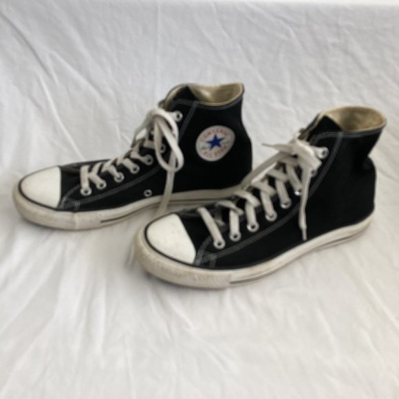 Converse All Stars Classic  Black Chuck Taylor High Tops Men's Size 9 - Picture 9 of 10